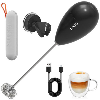 品質  Suction Cup Wall Mount Electric Milk Frother Uses Safe Lithium Battery 工場